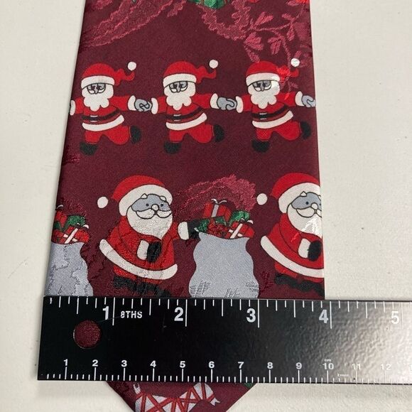 RENAISSANCE, Christmas Men’s Tie, Hand Made, imported by N. B. Silk Trad Co. - Picture 2 of 12